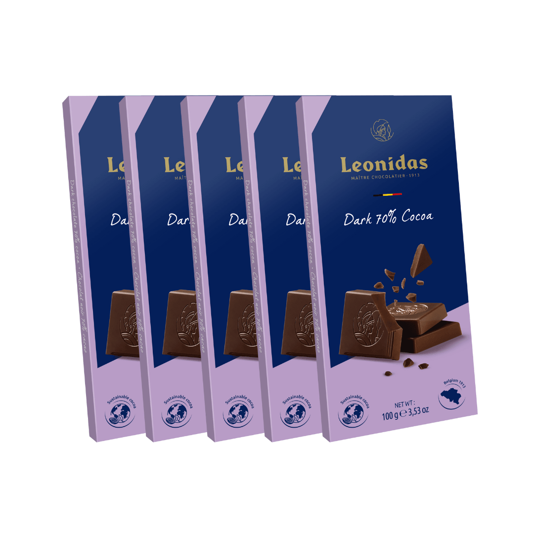 70% Dark Chocolate Tablet - leonidasbrighton.co.uk - Leonidas Brighton