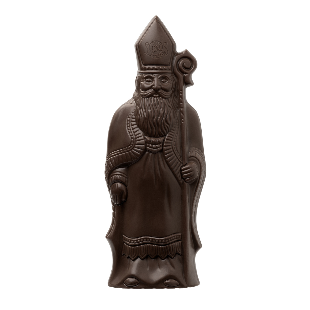 St Nicholas Dark Chocolate Figure 100g - leonidasbrighton.co.uk - Leonidas Brighton