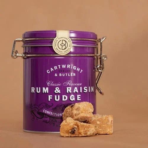 Cartwright & Butler Rum & Raisin Fudge Tin - leonidasbrighton.co.uk - Leonidas Brighton