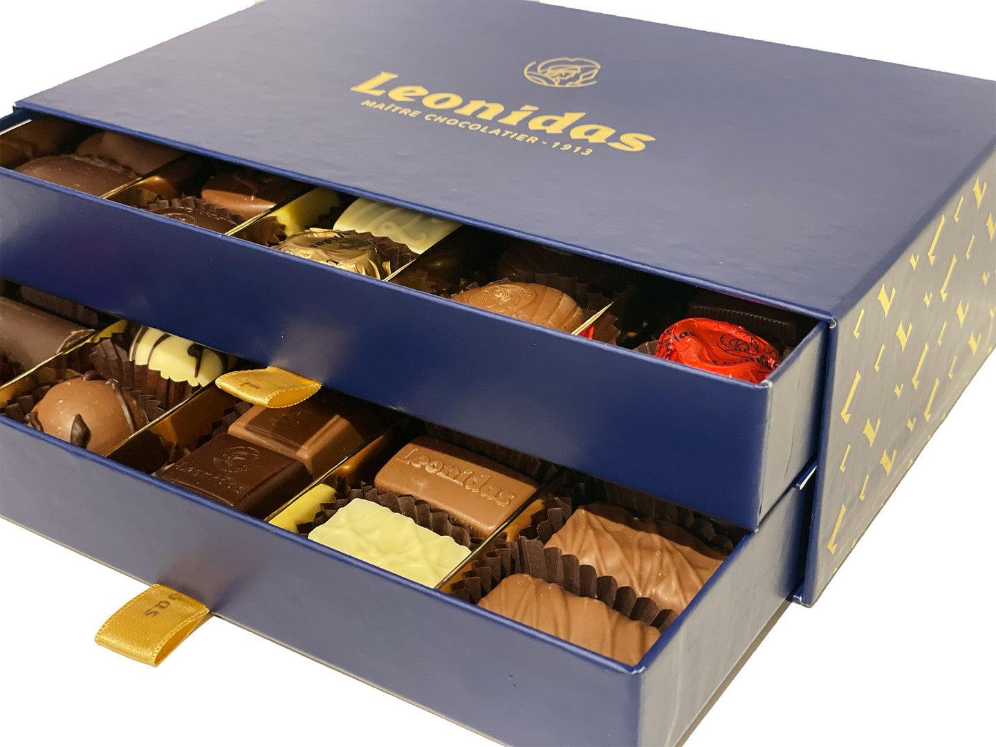 Leonidas Double Drawers Cabinet Chocolate Box - leonidasbrighton.co.uk - Leonidas Brighton