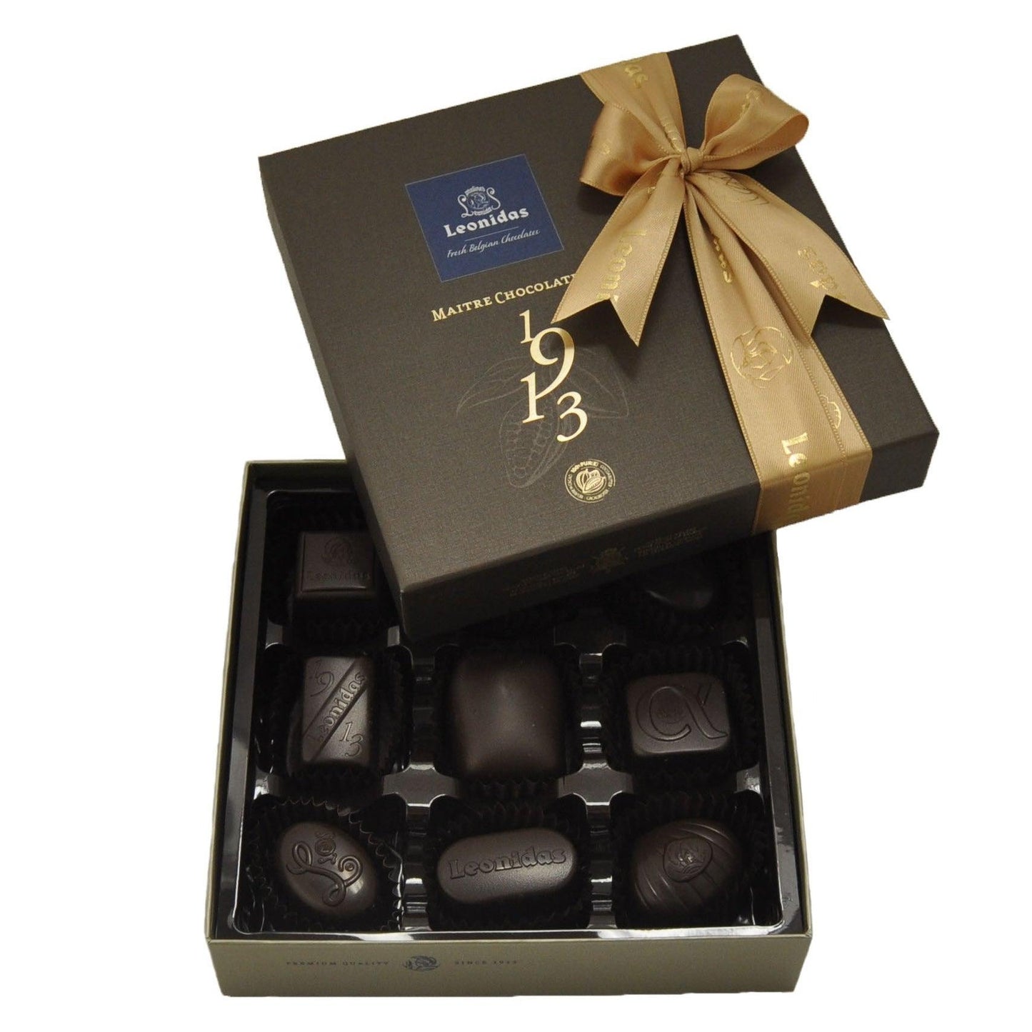 Leonidas Heritage Dark 9 Chocolates Box - leonidasbrighton.co.uk - Leonidas Brighton