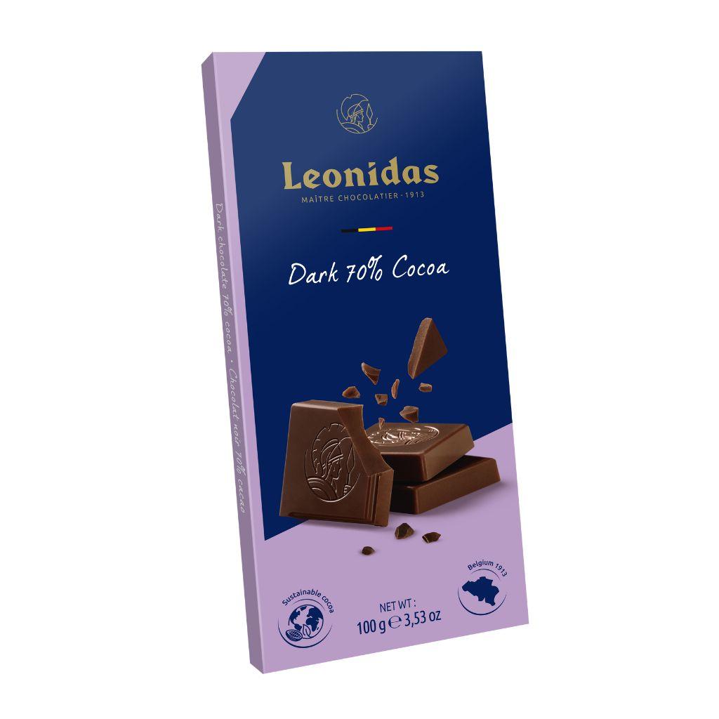 70% Dark Chocolate Tablet - leonidasbrighton.co.uk - Leonidas Brighton
