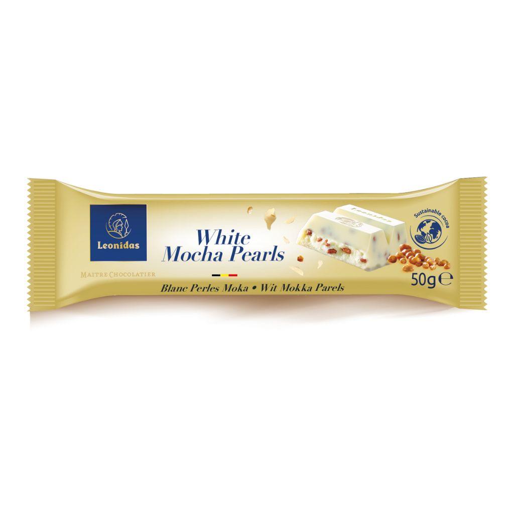 White Mocha Pearls Bar - leonidasbrighton.co.uk - Leonidas Brighton