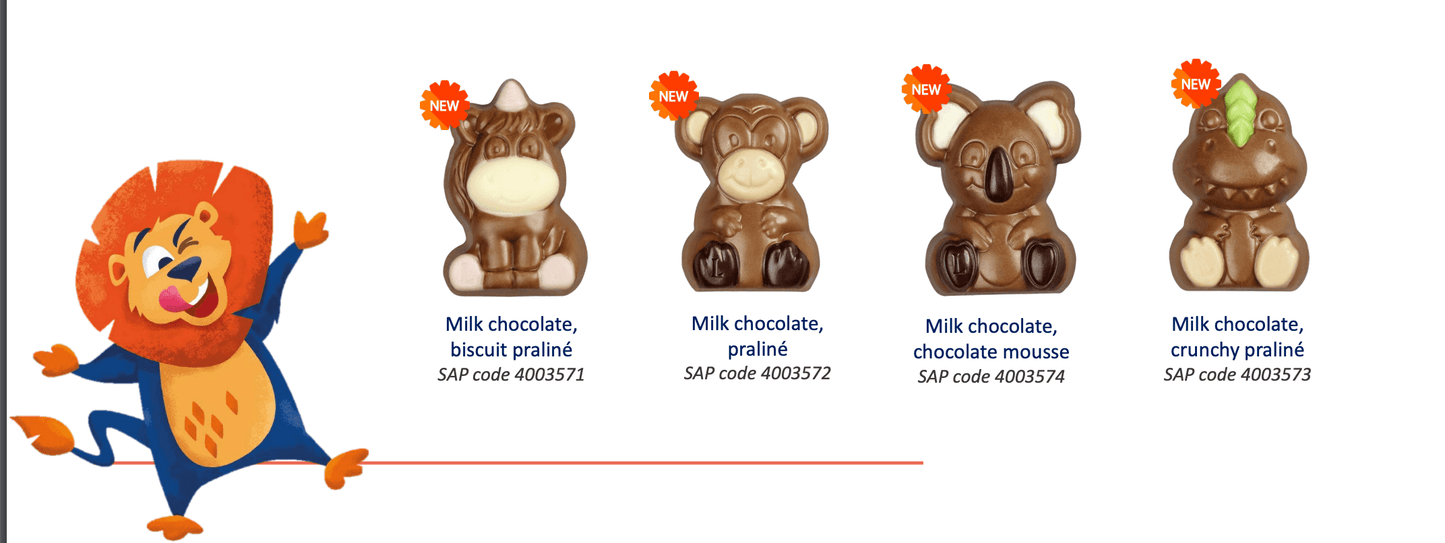 Kids Animal Figurine Box - 12 Chocolates - leonidasbrighton.co.uk - Leonidas Brighton