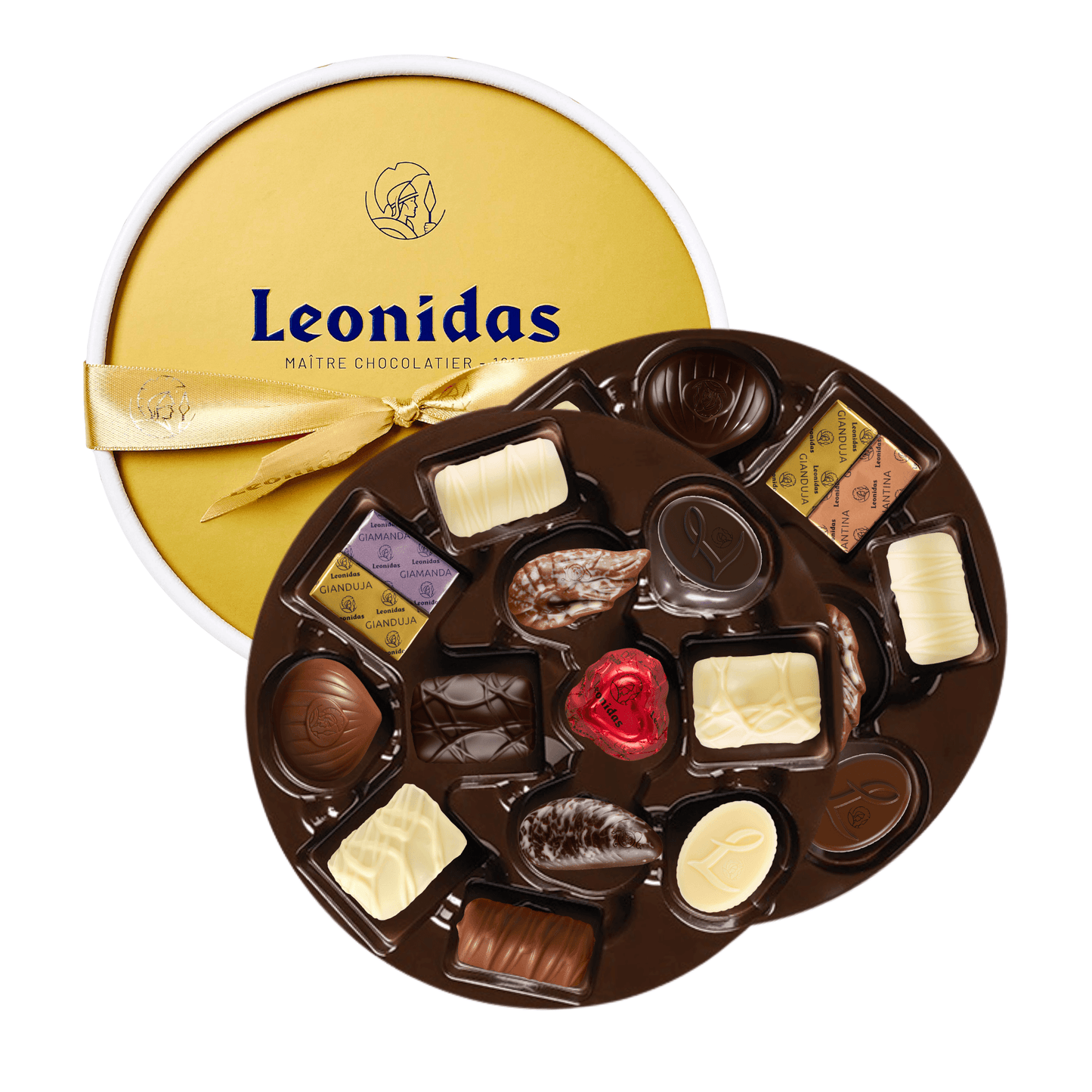 Leonidas Praline Only Round Gift Box - 26 Pralines - leonidasbrighton.co.uk - Leonidas Brighton