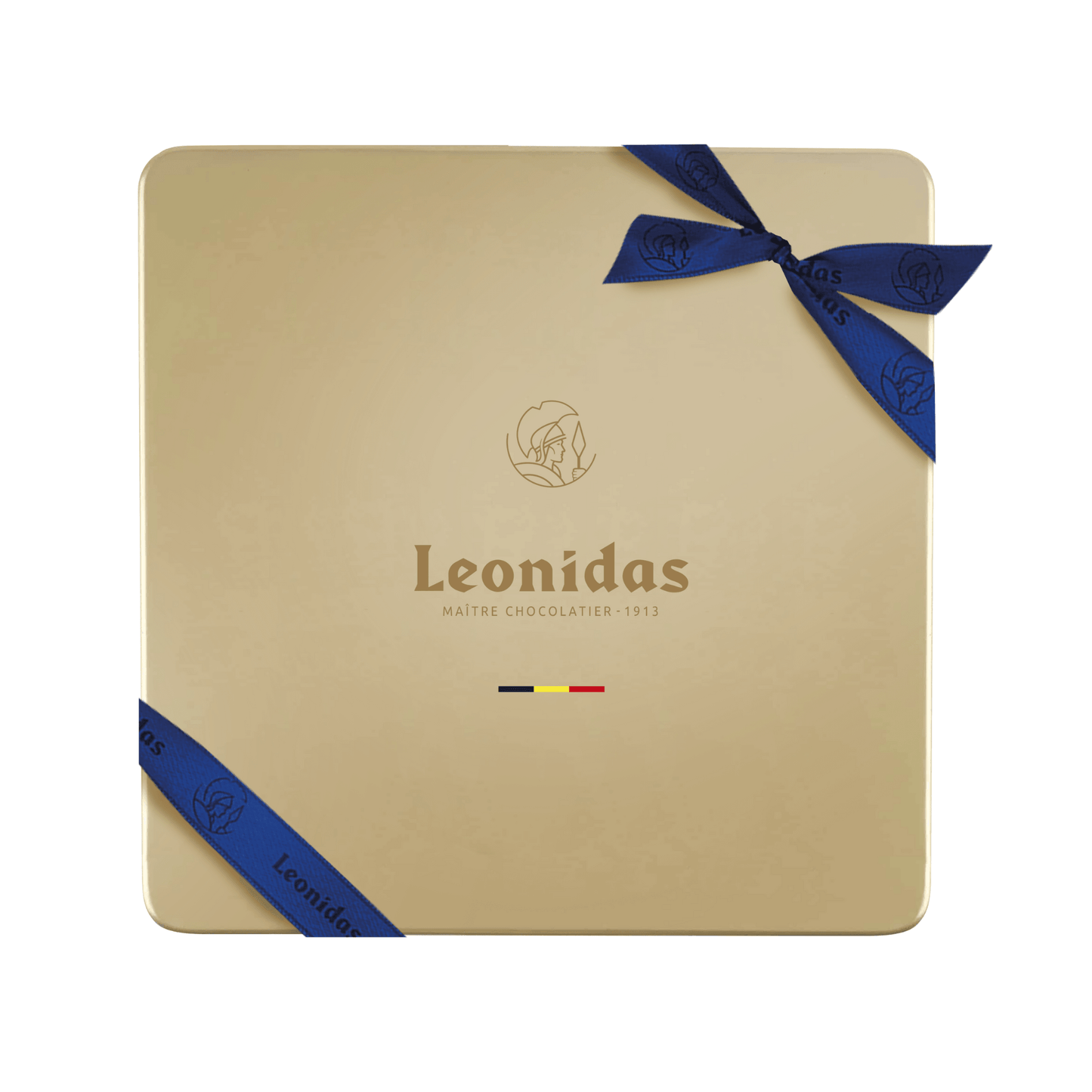 Luxurious Gold Chocolate Tin Box - leonidasbrighton.co.uk - Leonidas Brighton