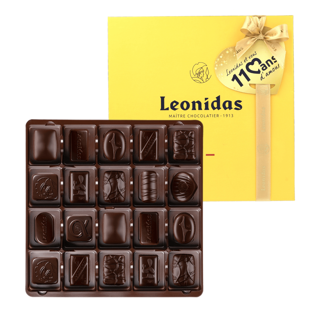 Leonidas Dark Heritage Box 20 Chocolates - leonidasbrighton.co.uk - Leonidas Brighton