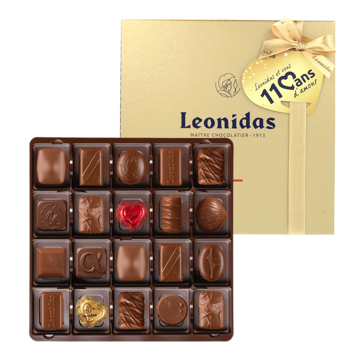 Leonidas Milk Heritage Box 20 Chocolates - leonidasbrighton.co.uk - Leonidas Brighton