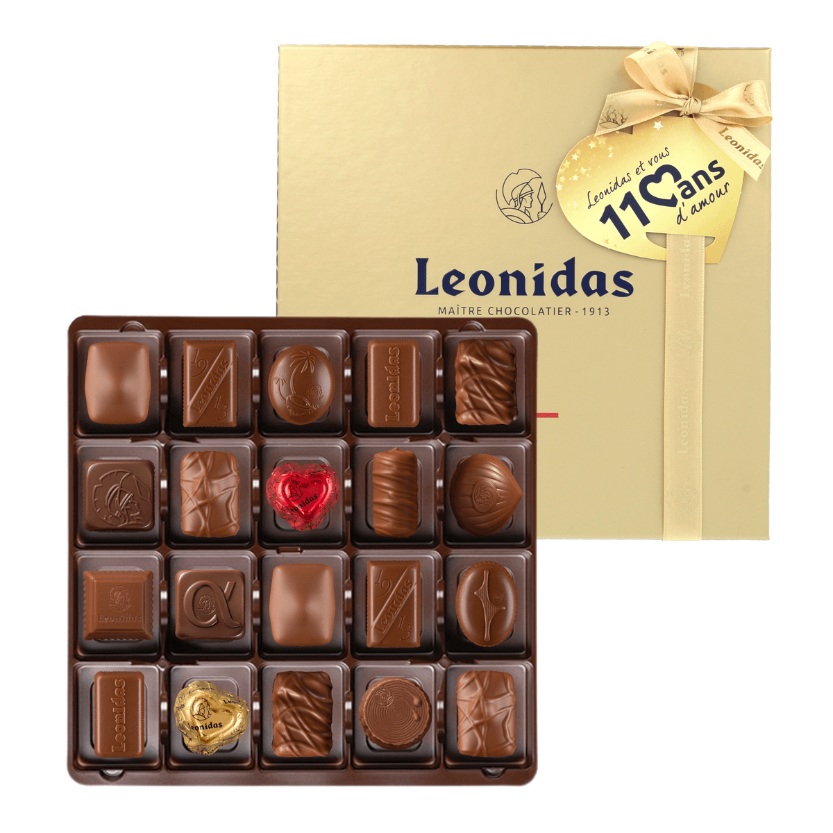 Leonidas Milk Heritage Box 20 Chocolates - leonidasbrighton.co.uk - Leonidas Brighton