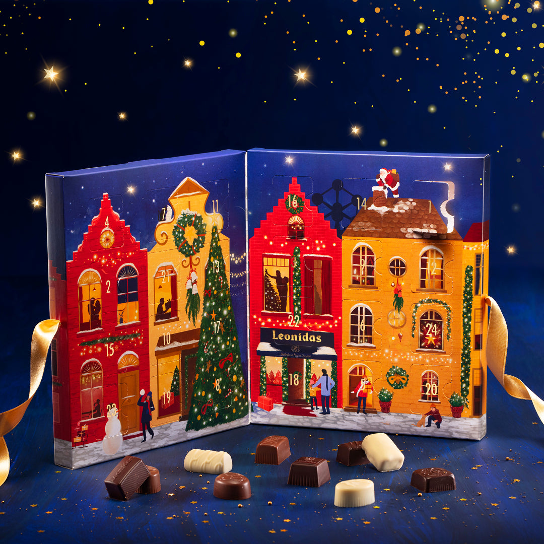 Luxury Christmas Advent Calendar - leonidasbrighton.co.uk - Leonidas Brighton