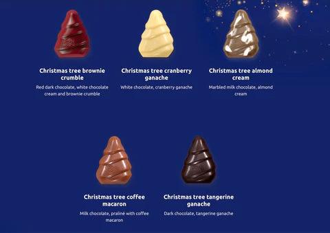 Christmas Tree Chocolates in Festive Red Box - leonidasbrighton.co.uk - Leonidas Brighton
