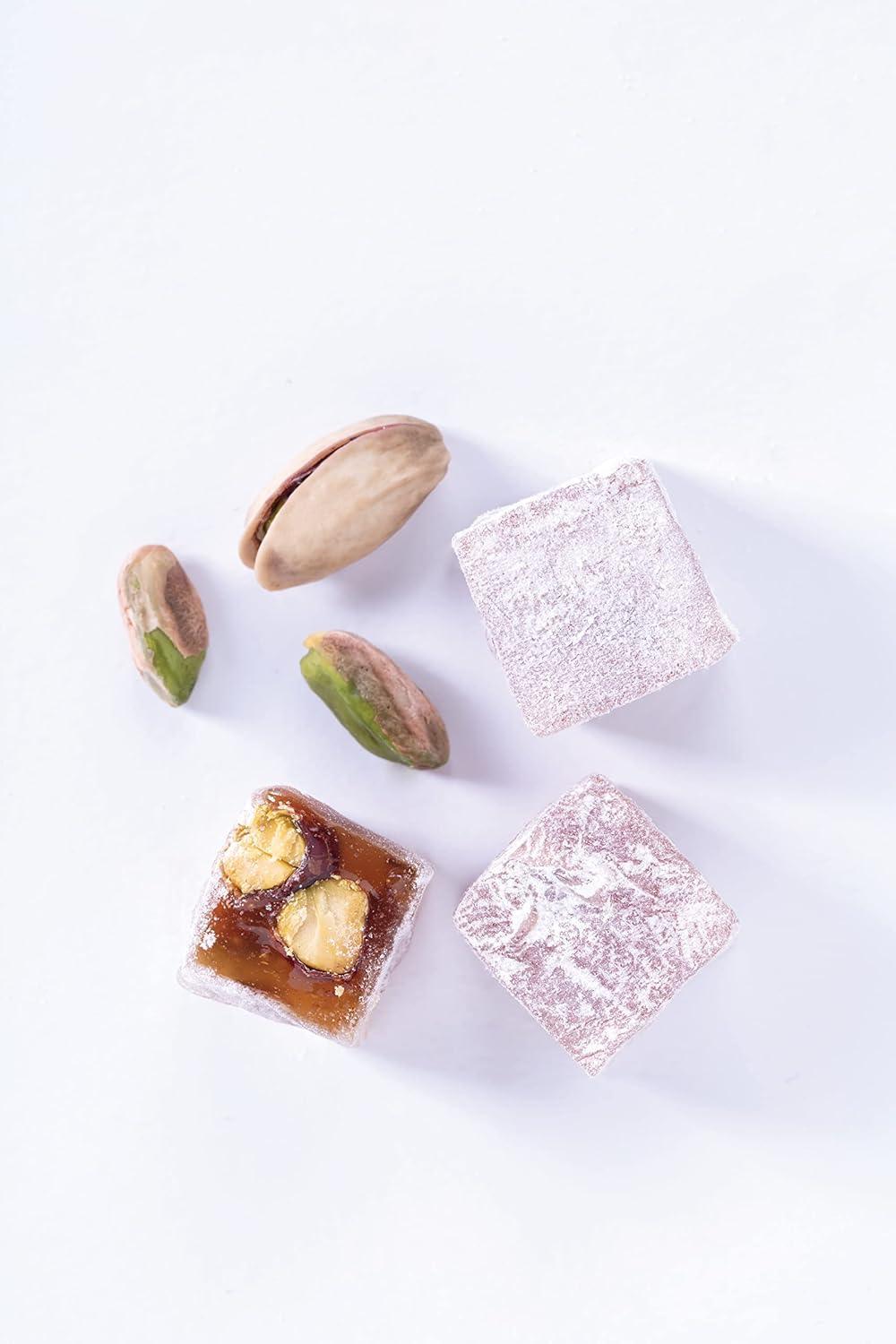 Divan Turkish Delight Double Roasted Pistachio Selcuk Collection 500 gr. - leonidasbrighton.co.uk - Leonidas Brighton