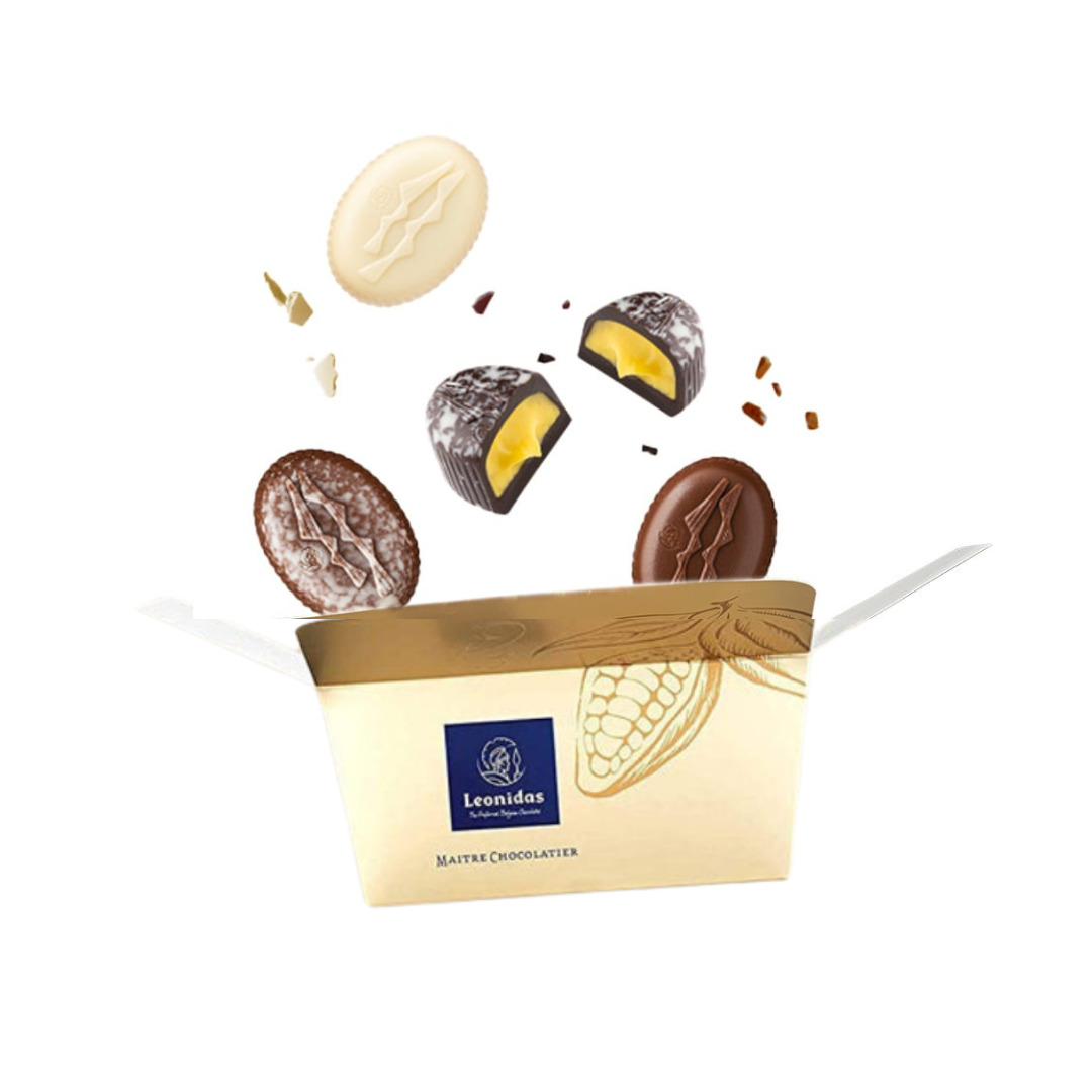 Irresistible Fruit Chocolates Ballotin Box by weight - leonidasbrighton.co.uk - Leonidas Brighton