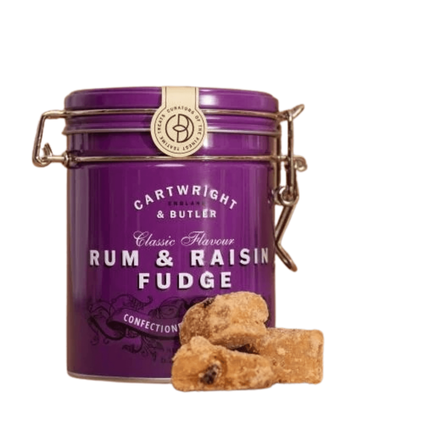 Cartwright & Butler Rum & Raisin Fudge Tin - leonidasbrighton.co.uk - Leonidas Brighton