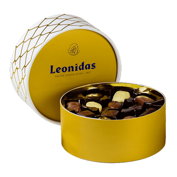 Leonidas Praline Only Round Gift Box - 26 Pralines - leonidasbrighton.co.uk - Leonidas Brighton