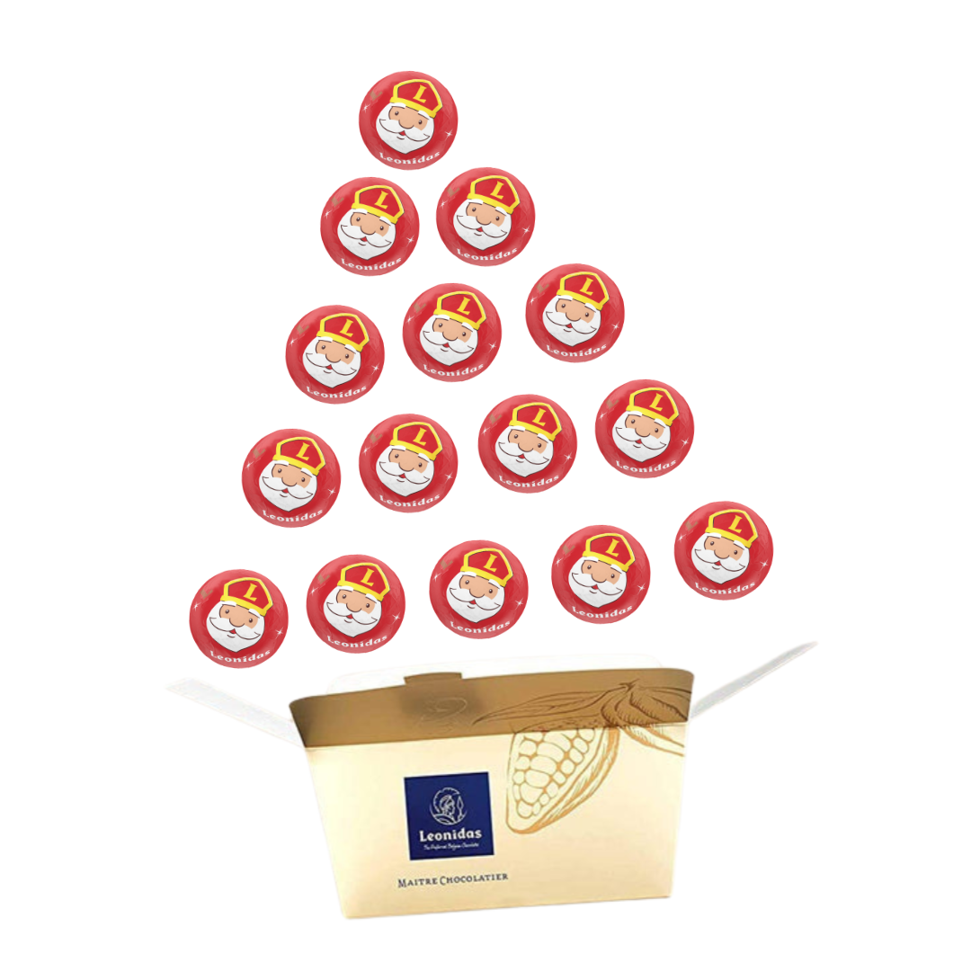 St Nicholas Ball Sparkling Praline Milk - leonidasbrighton.co.uk - Leonidas Brighton
