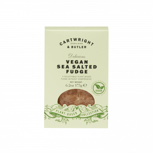 Cartwright & Butler Butter Fudge Tin Vegan Salted Fudge In Carton - leonidasbrighton.co.uk - Leonidas Brighton