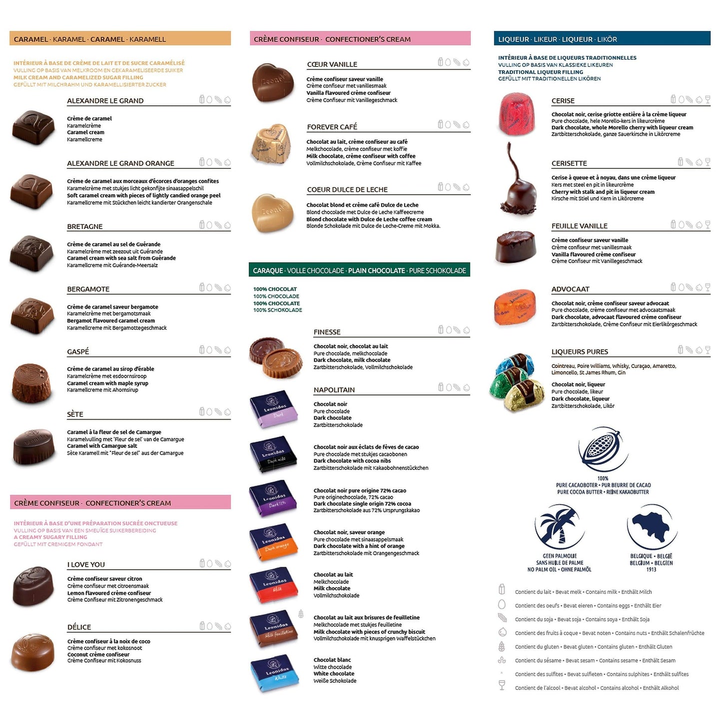 Choose Type of Chocolates & Variety of Ballotin Sizes - leonidasbrighton.co.uk - Leonidas Brighton
