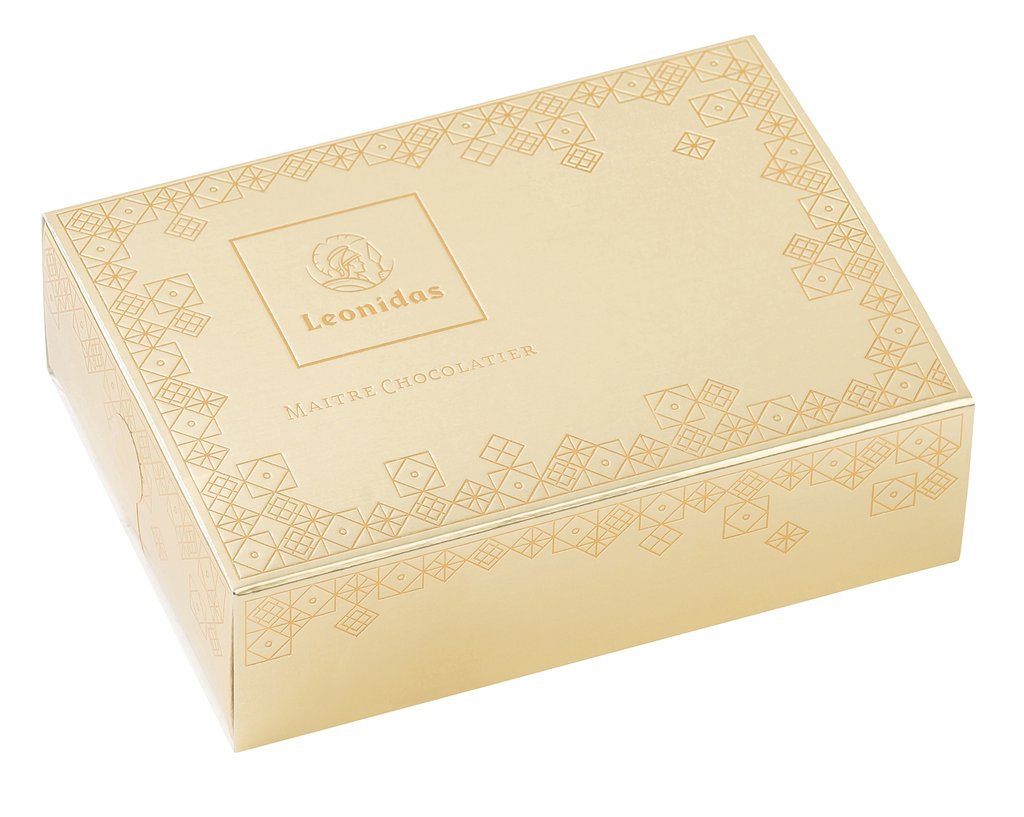 Golden Box Gianduja 24 Chocolates - leonidasbrighton.co.uk - Leonidas Brighton