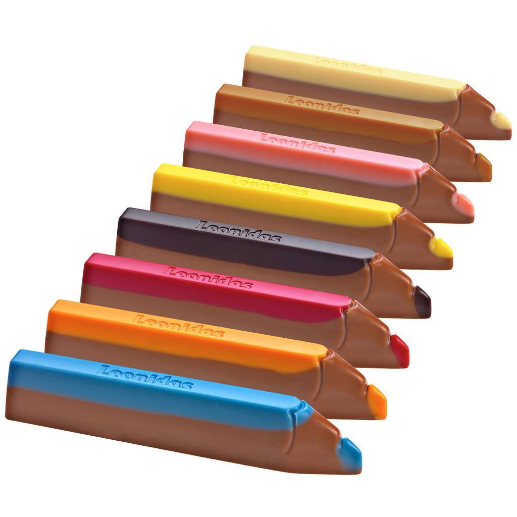 Leonidas Belgian Chocolate Crayon Pencils - leonidasbrighton.co.uk - Leonidas Brighton