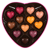 Metal Heart Box - 12 Heart Chocolates - leonidasbrighton.co.uk - Leonidas Brighton