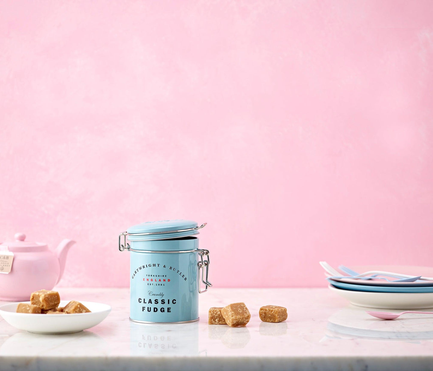 Cartwright & Butler Sea Salted Fudge Tin - leonidasbrighton.co.uk - Leonidas Brighton