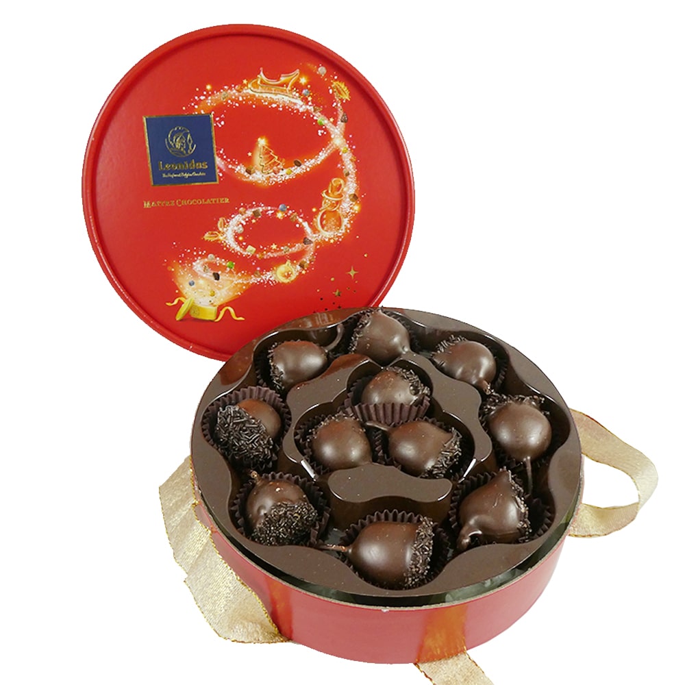 11 Cerisettes Cherry Liquor Dark Chocolates in Christmas Box