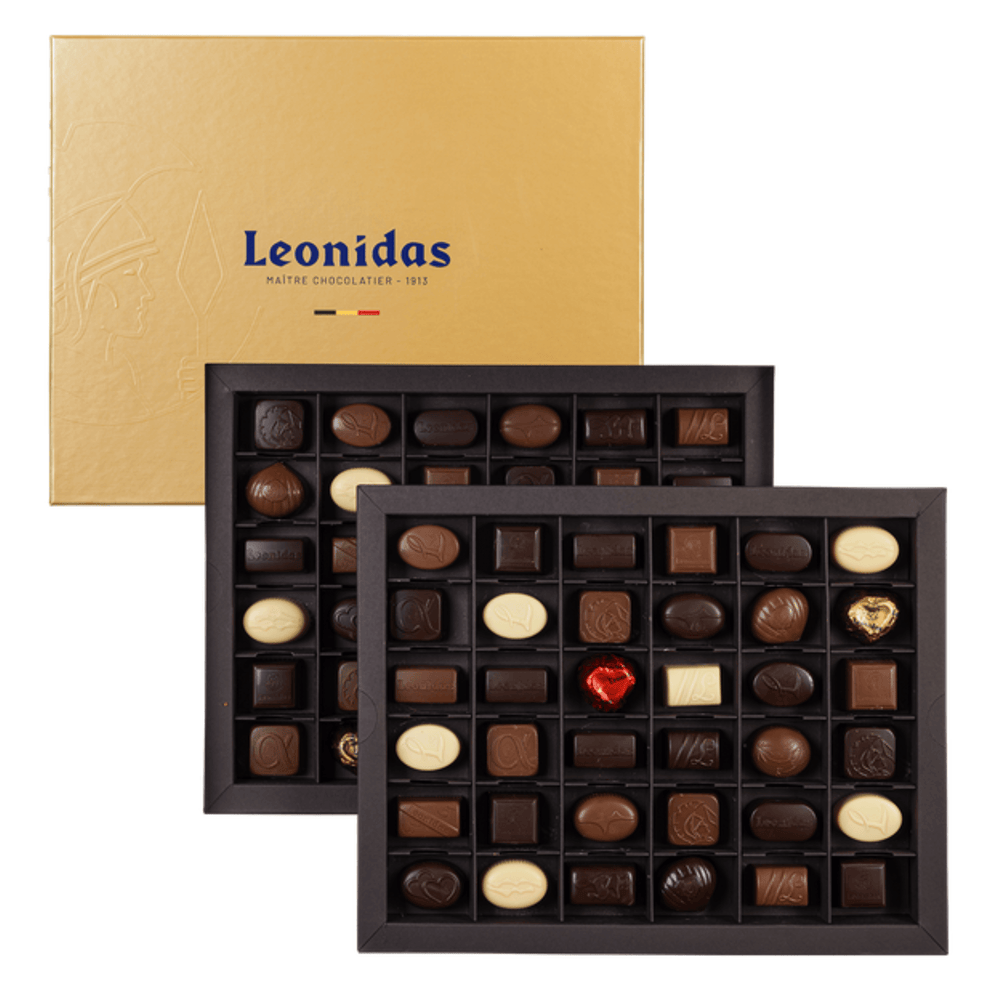 Leonidas Double Layered X-Large Heritage Box 72 Chocolates - leonidasbrighton.co.uk - Leonidas Brighton