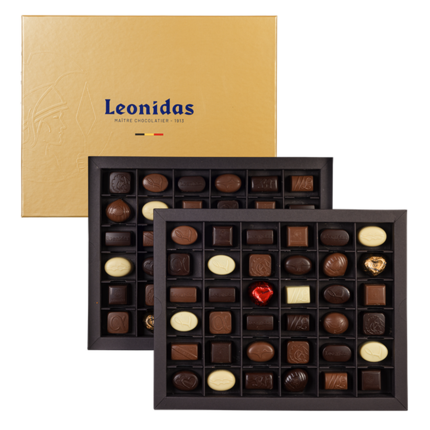 Leonidas Double Layered X-Large Heritage Box 72 Chocolates