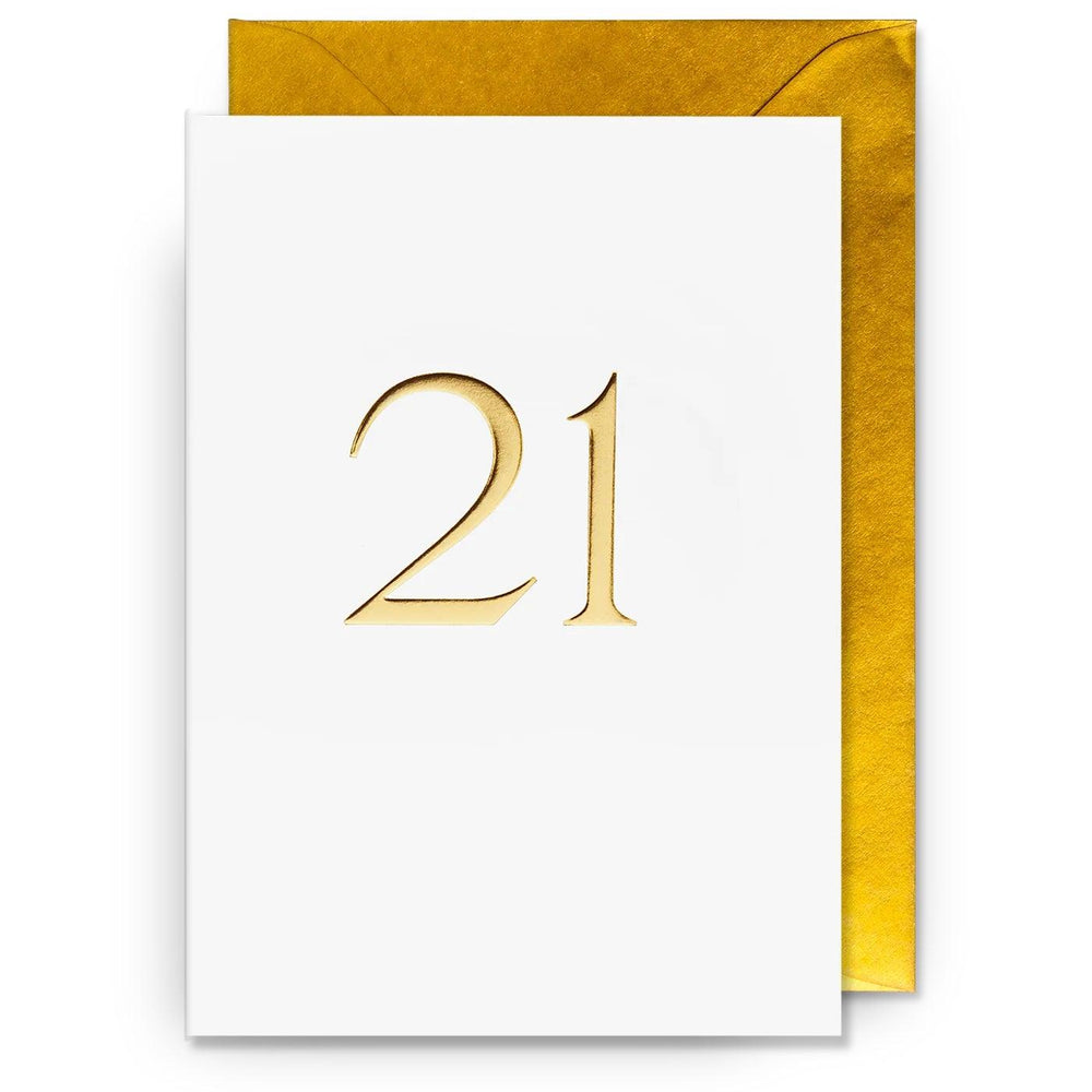 '21' Greeting Card - leonidasbrighton.co.uk - Leonidas Brighton