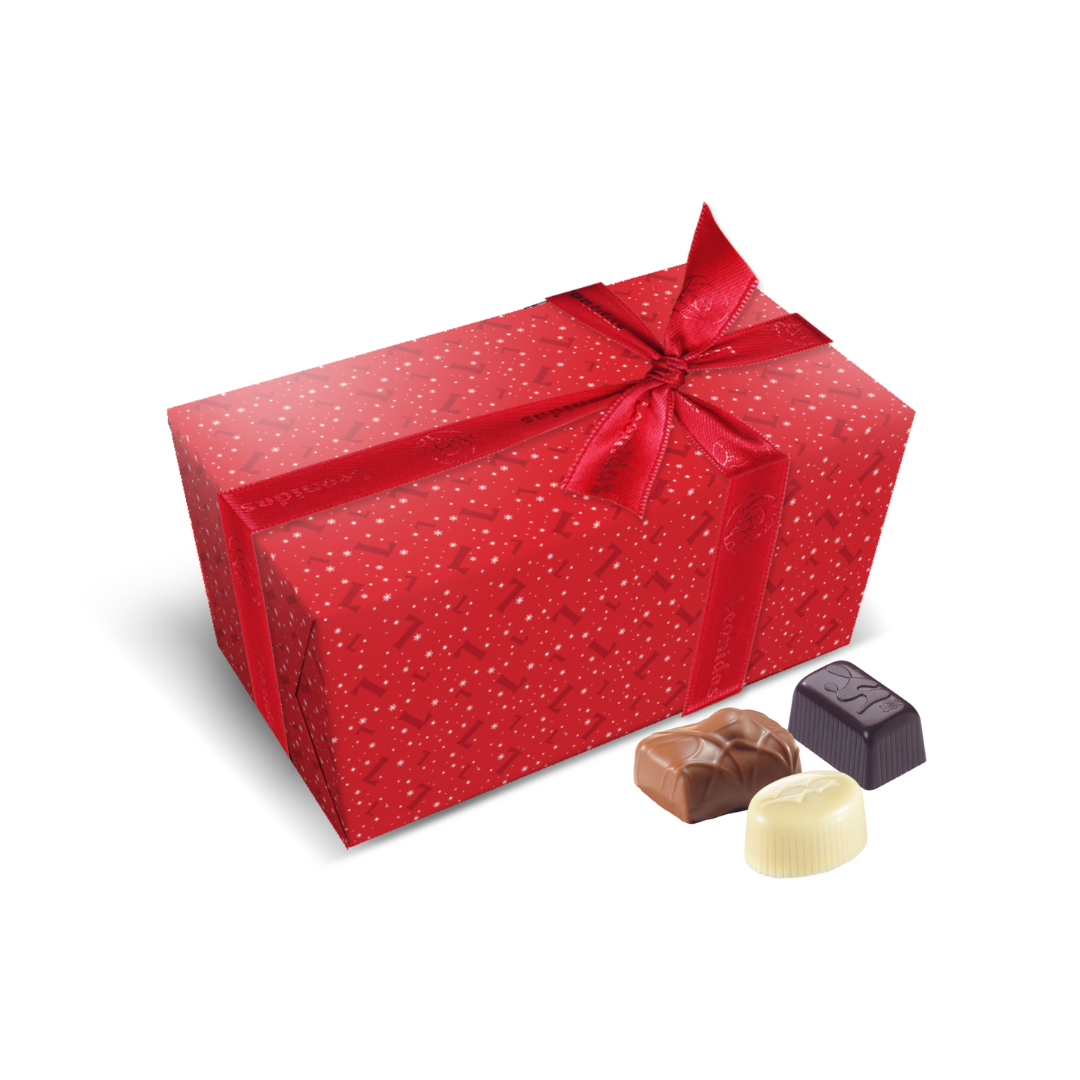 Christmas Festive Ballotin Box - Choose Chocolate Type & Size