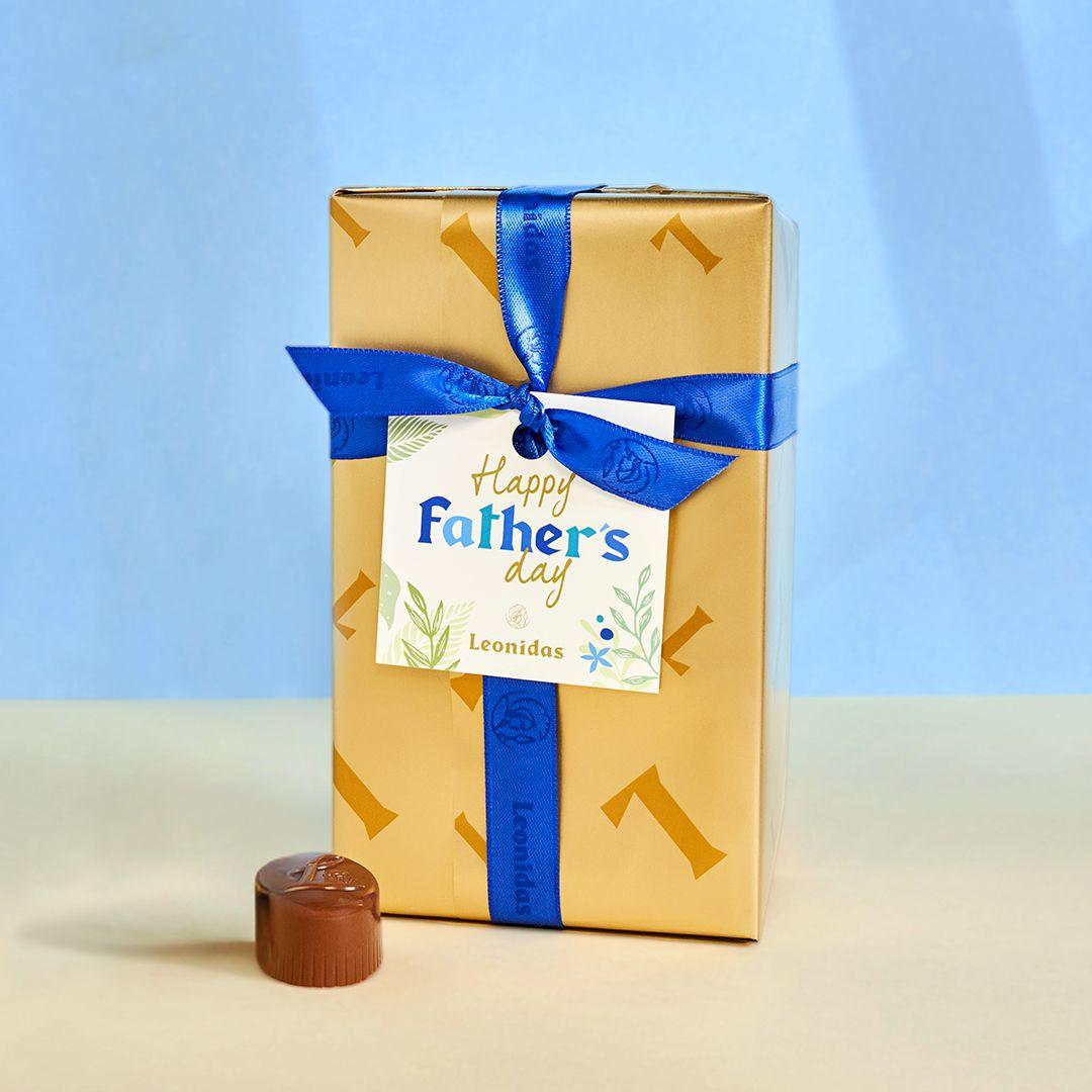 Father's Day MILK Chocolates Ballotin Box - 30 Chocolates - leonidasbrighton.co.uk - Leonidas Brighton