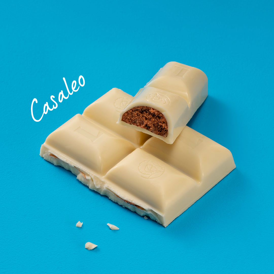 
                  
                    White 'Caseleo' Chocolate Filled Tablet, 75g
                  
                