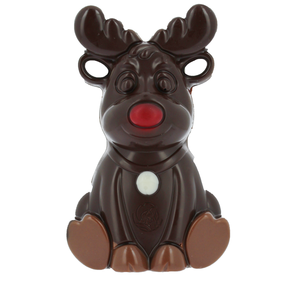 Reindeer Dark Chocolate Figure 50g.+4 balls