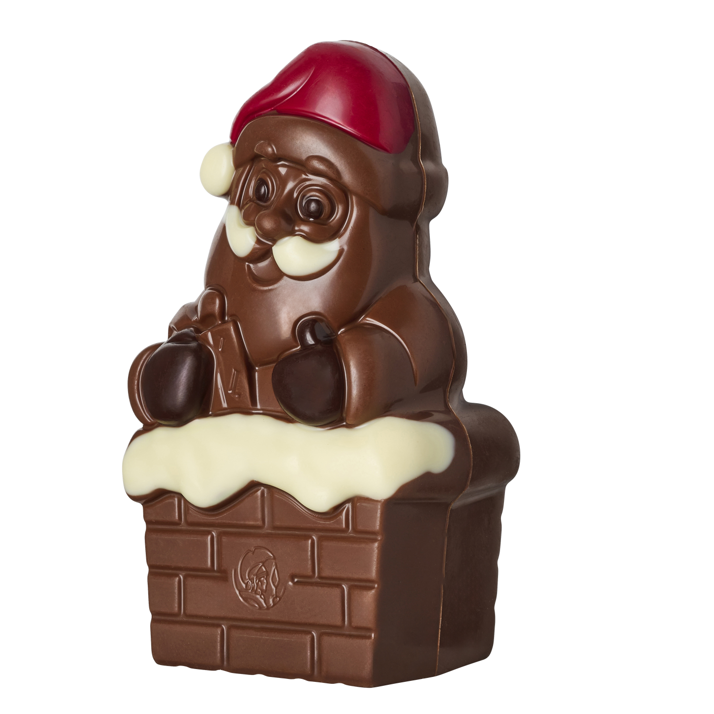 Santa Chimney Milk Chocolate Figure 50g.+4 balls