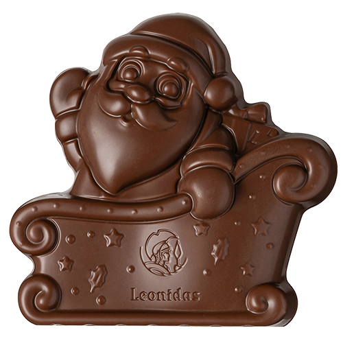 Santa Sleigh Milk Chocolate Figure 60g.+4 balls