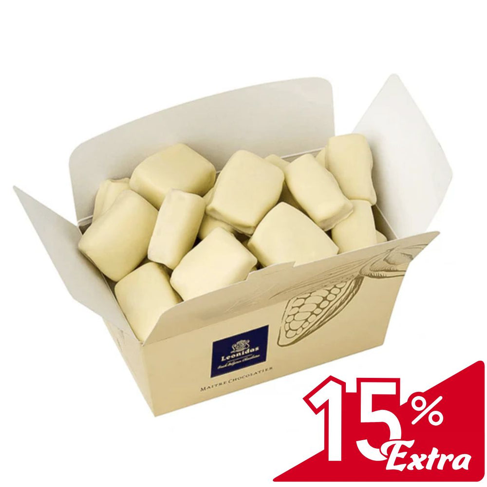 Manon White Ballotin Box with 15% Extra