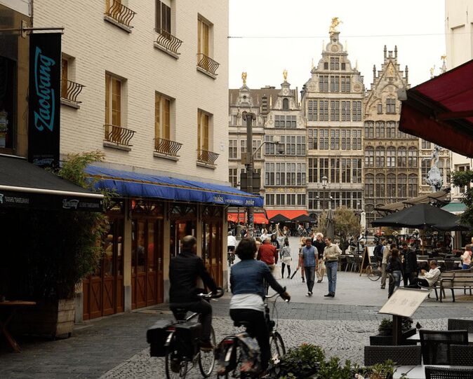 View of a Belgian town