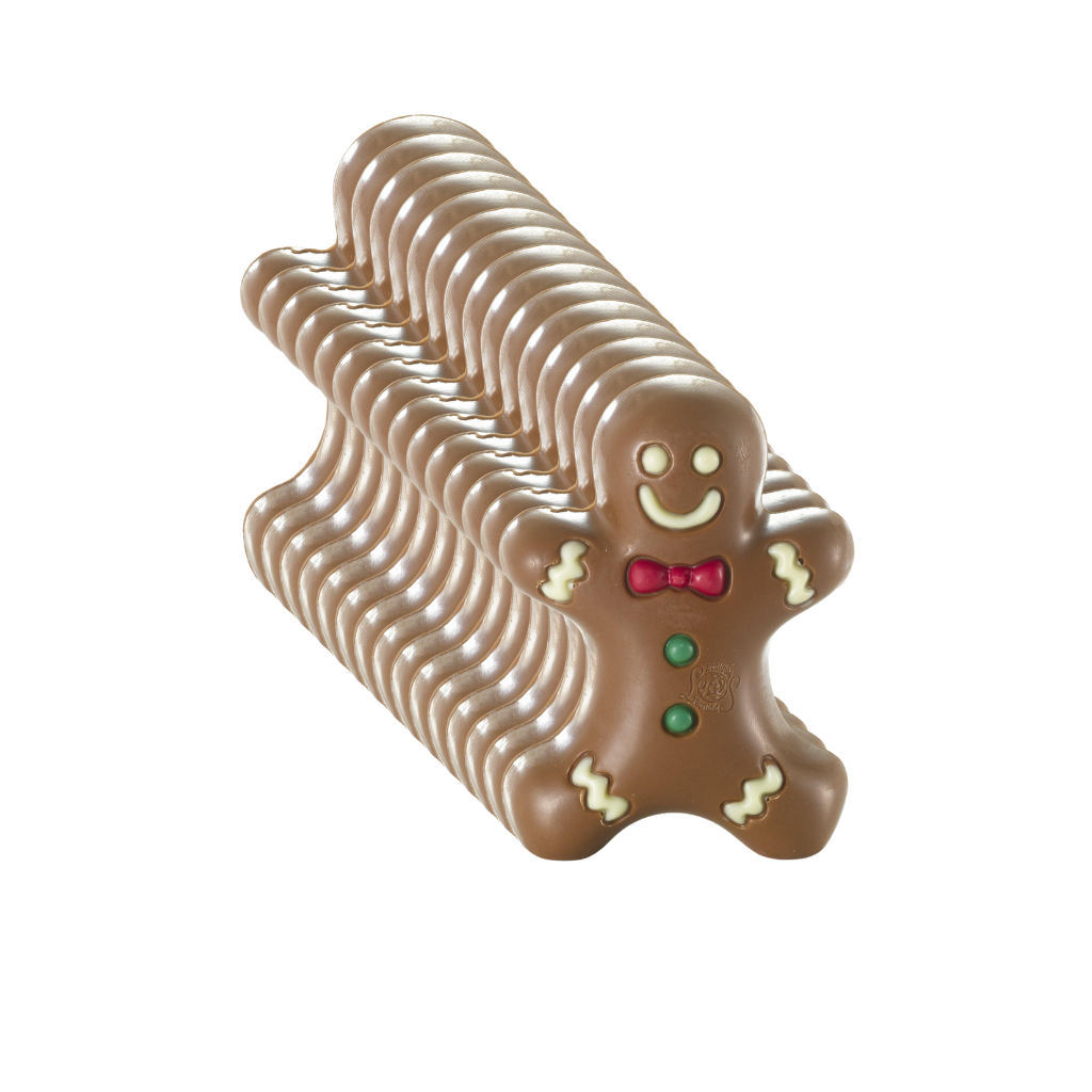 Bulk Gingerbread Man Milk Chocolate Figures