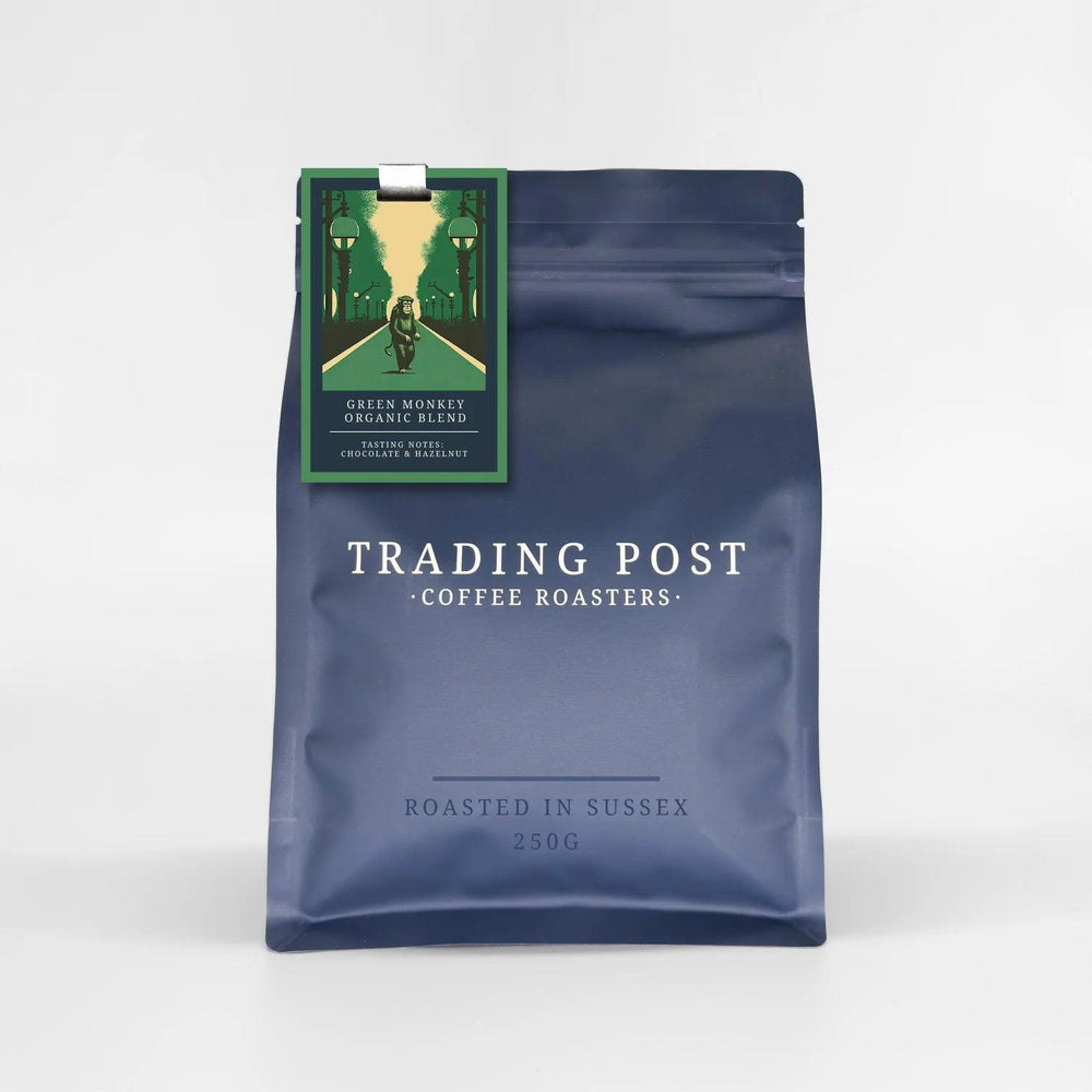 
                  
                    Trading Post Organic Coffee - Green Monkey (250 gr) - leonidasbrighton.co.uk - Leonidas Brighton
                  
                