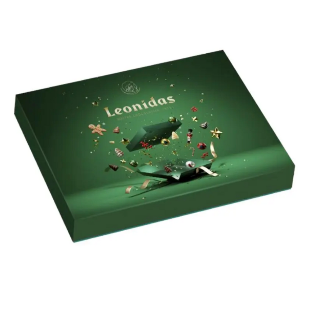 Christmas Green Premium Festive Square Box L