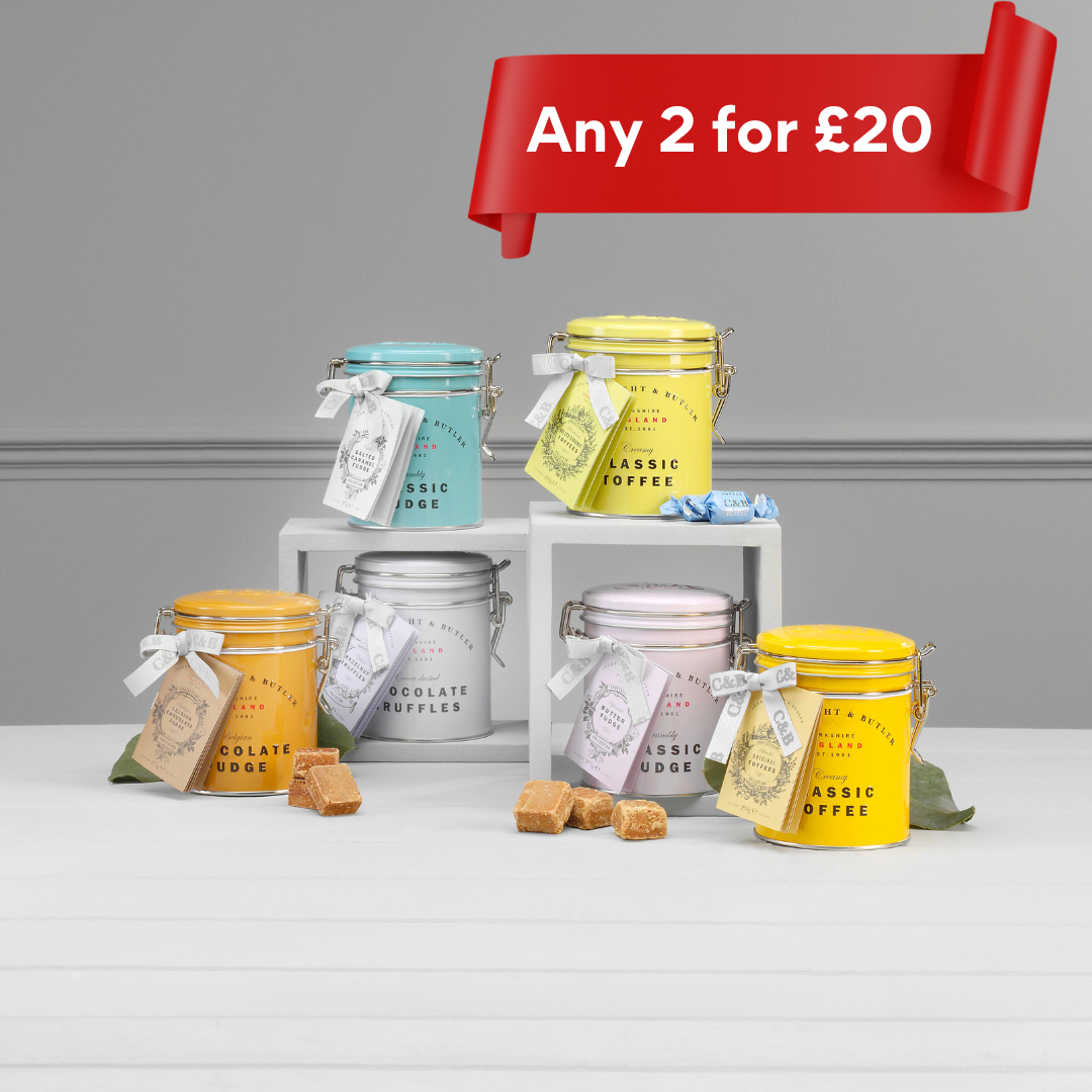 Cartwright & Butler Butter Fudge Any 2 for £20