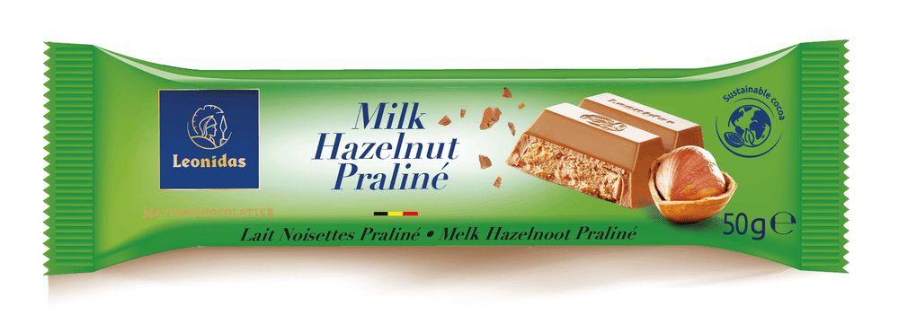 
                      
                        Milk Hazelnut Praline Bar - leonidasbrighton.co.uk - Leonidas Brighton
                      
                    