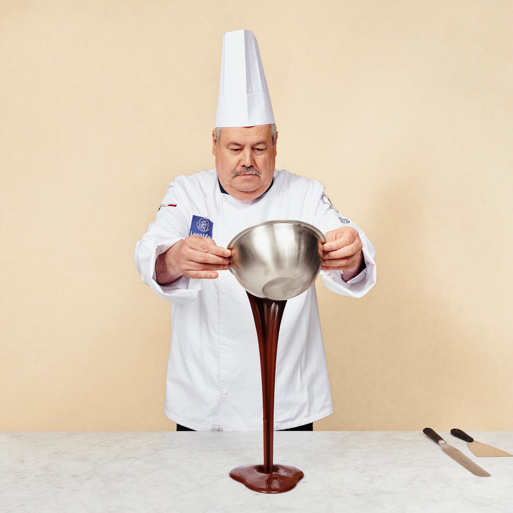 Chocolate getting prepared by the Maitre Chocolatier