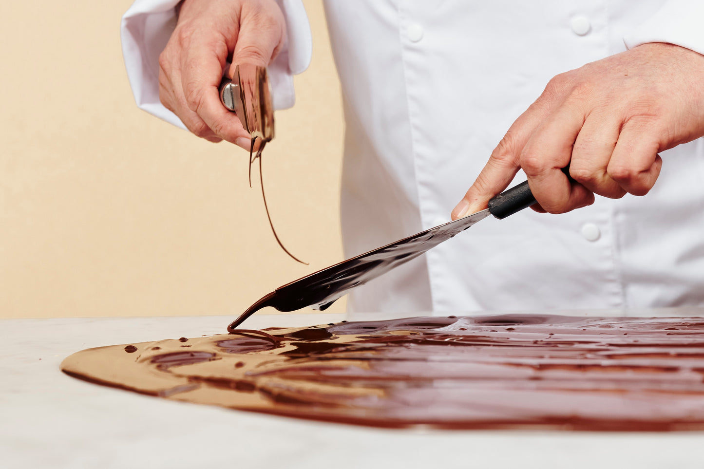 Leonidas maitre chocolatier making chocolate