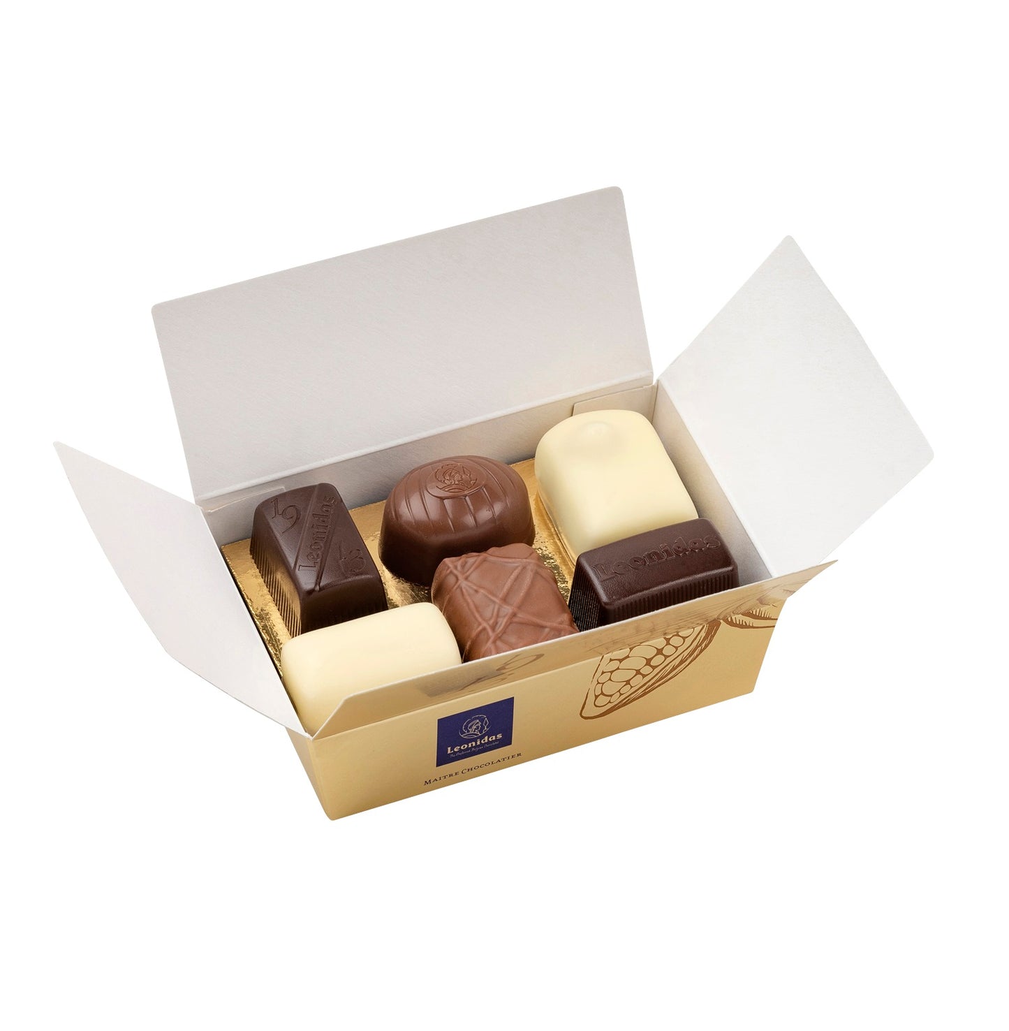 6 Chocolate Mini Ballotin Box - leonidasbrighton.co.uk - Leonidas Brighton
