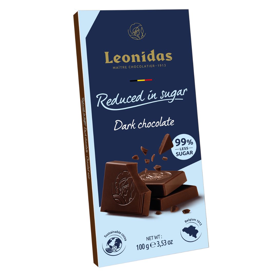 Reduced in sugar dark chocolate – Leonidas Brighton