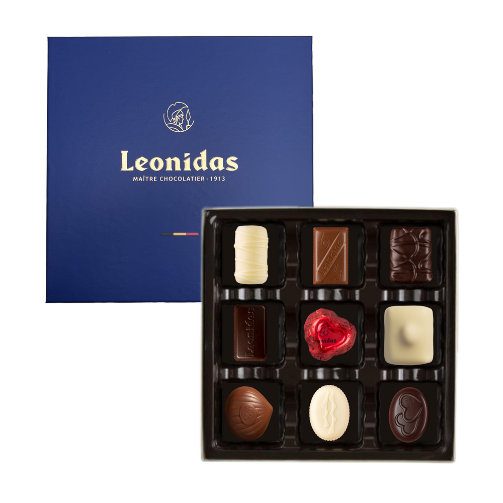 Leonidas Heritage Assortment Box 9 Chocolates - leonidasbrighton.co.uk - Leonidas Brighton