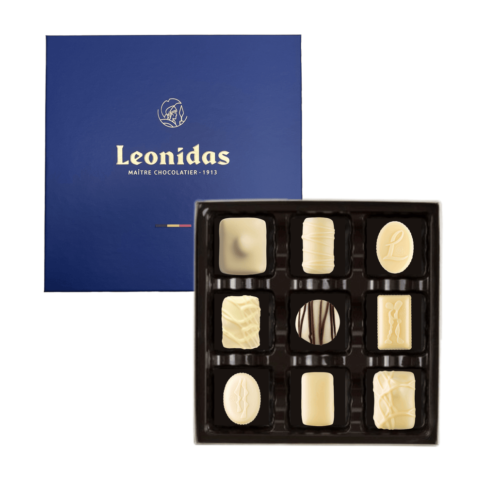 Leonidas Heritage White 9 Chocolates Box - leonidasbrighton.co.uk - Leonidas Brighton