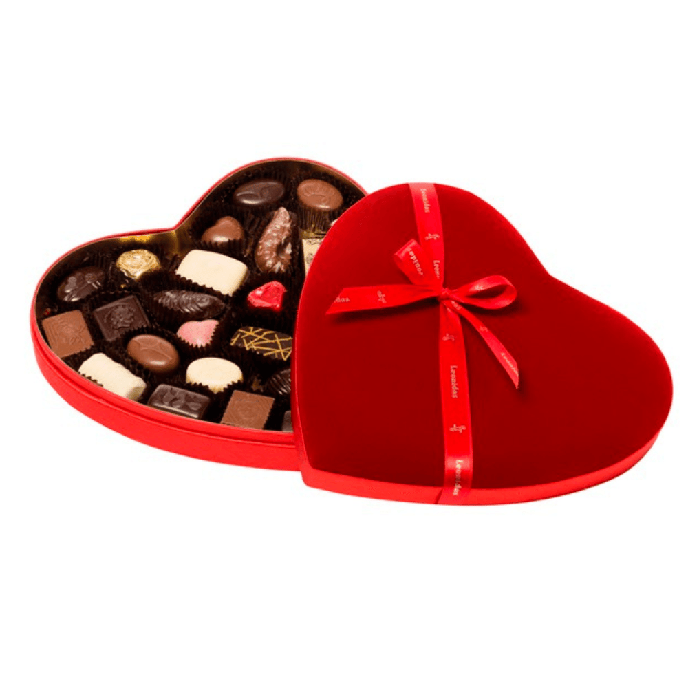 Leonidas Velvet Heart Large Box - Your selection of chocolates - leonidasbrighton.co.uk - BYOB